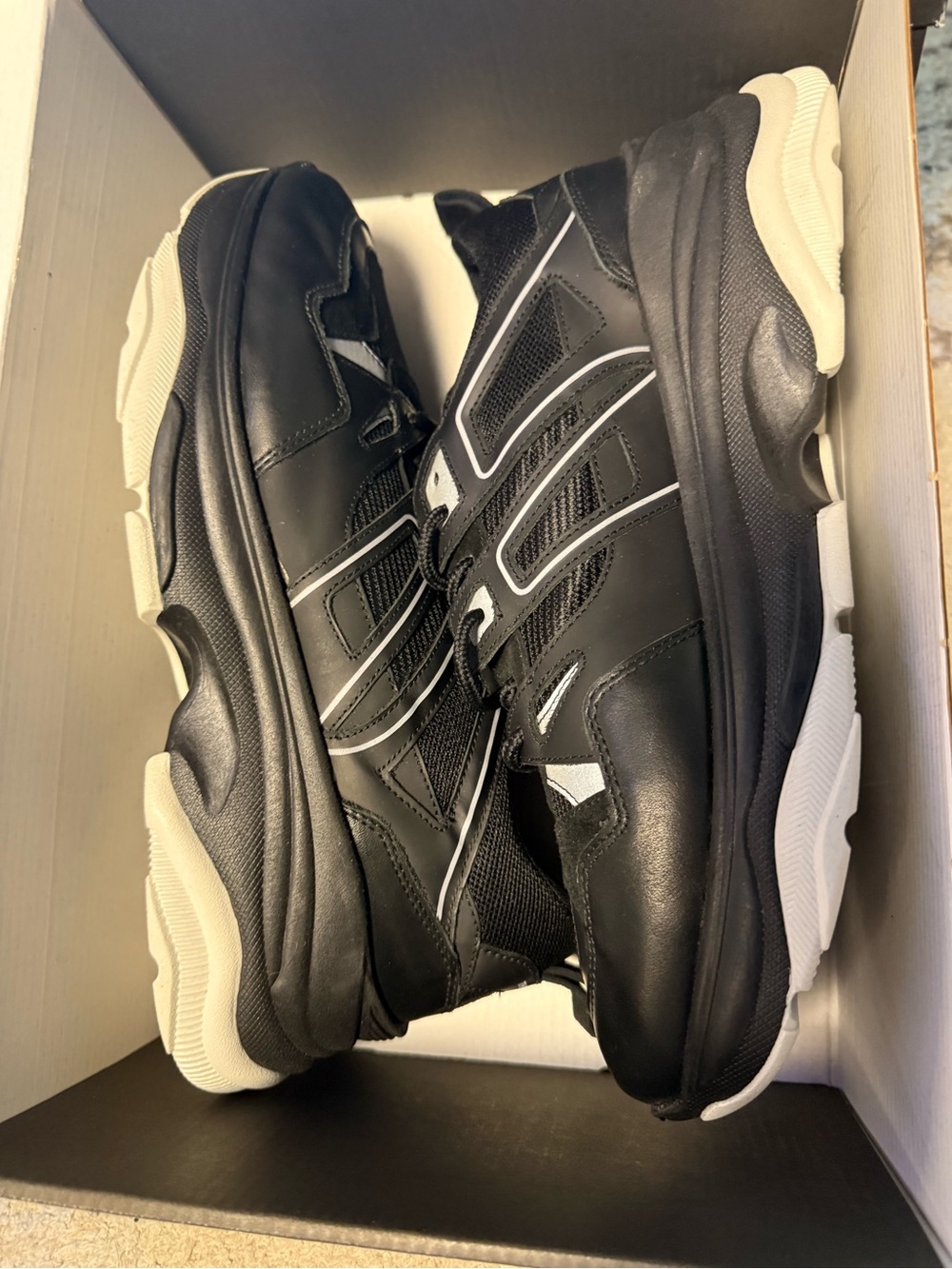 The Kooples Thick Sole Leather Sneakers